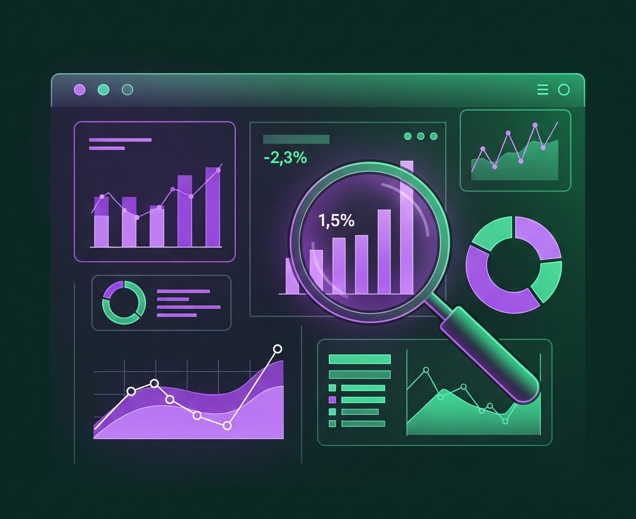 Stylized image for analytics